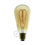 Lampadina-Dorata-LED-Edison-ST64-Filamento-Curvo-a-Doppio-Loop-5W-E27-Dimmerabil-122522999981