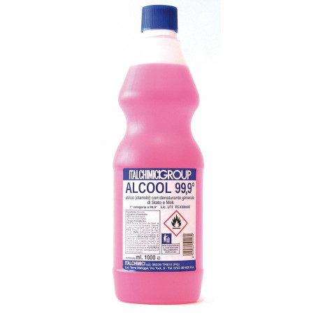 ALCOOL DENATURATO 99,9° CERTIFICATO LT. 1